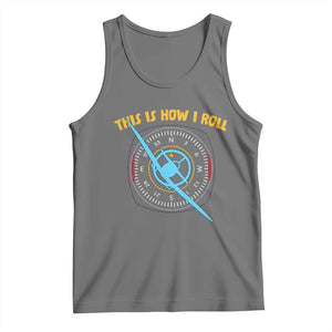 Funny Pilot Aviation Airplane Tank Top This Is How We Roll TS14 Black Heather Print Your Wear