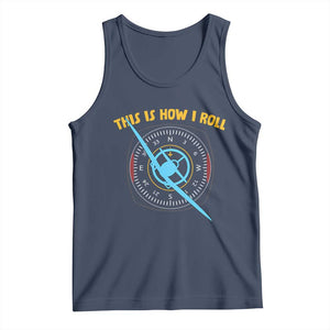 Funny Pilot Aviation Airplane Tank Top This Is How We Roll TS14 Navy Print Your Wear