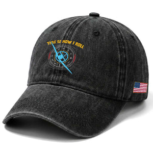Funny Pilot Aviation Airplane Washed Cotton Baseball Cap This Is How We Roll TS14 Print Your Wear