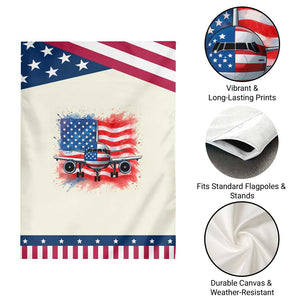 Pilot Airplane Patriotic American Flag Plane Aviation Garden Flag TS14 Print Your Wear
