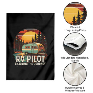 RV Pilot Enjoying The Journey Garden Flag Funny Camping Lover TS14 Print Your Wear