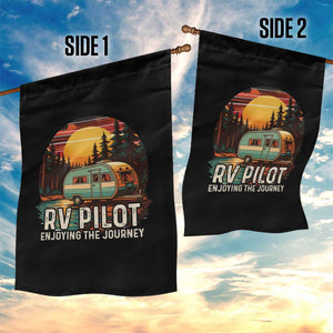 RV Pilot Enjoying The Journey Garden Flag Funny Camping Lover TS14 Print Your Wear