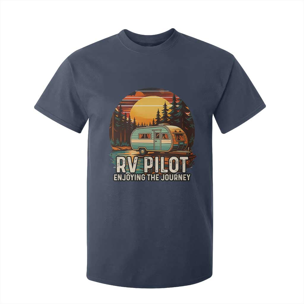 RV Pilot Enjoying The Journey T Shirt For Kid Funny Camping Lover TS14 Navy Print Your Wear