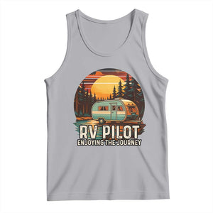 RV Pilot Enjoying The Journey Tank Top Funny Camping Lover TS14 Athletic Heather Print Your Wear