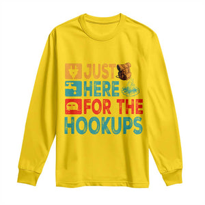 RV Camping Caravan Motorhome Long Sleeve Shirt Just Here For The Hookups TS14 Daisy Print Your Wear