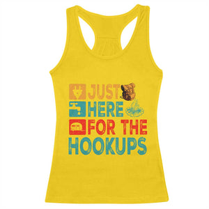 RV Camping Caravan Motorhome Racerback Tank Top Just Here For The Hookups TS14 Daisy Print Your Wear