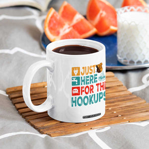 RV Camping Caravan Motorhome Coffee Mug Just Here For The Hookups TS14 Print Your Wear