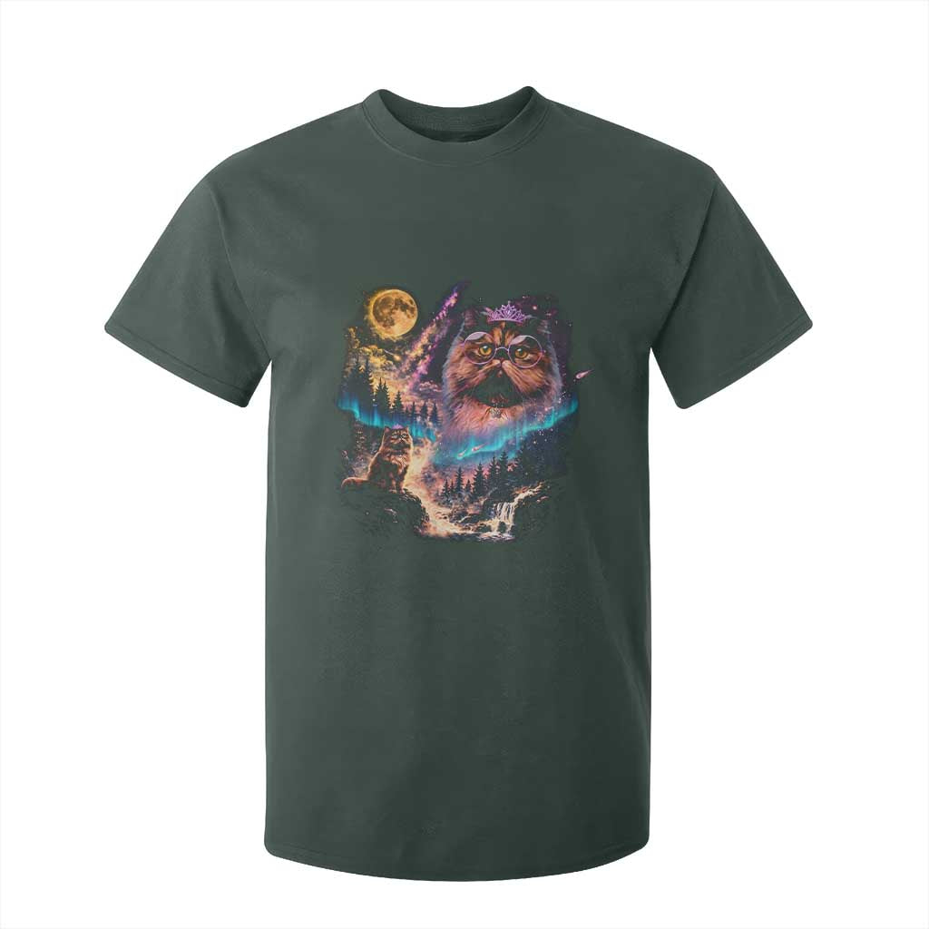 Princess Cat Howling at Moon 90's Nature Gift T Shirt For Kid