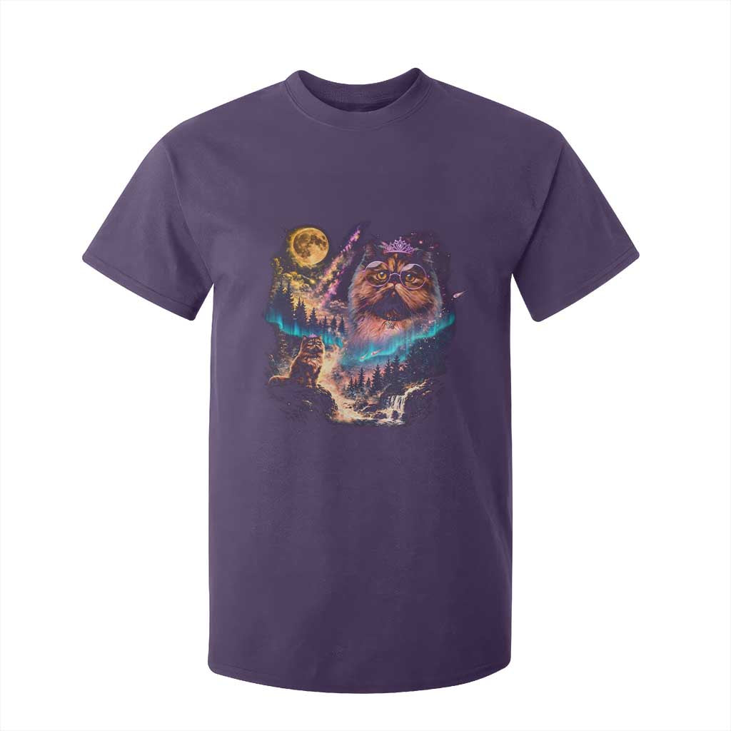 Princess Cat Howling at Moon 90's Nature Gift T Shirt For Kid