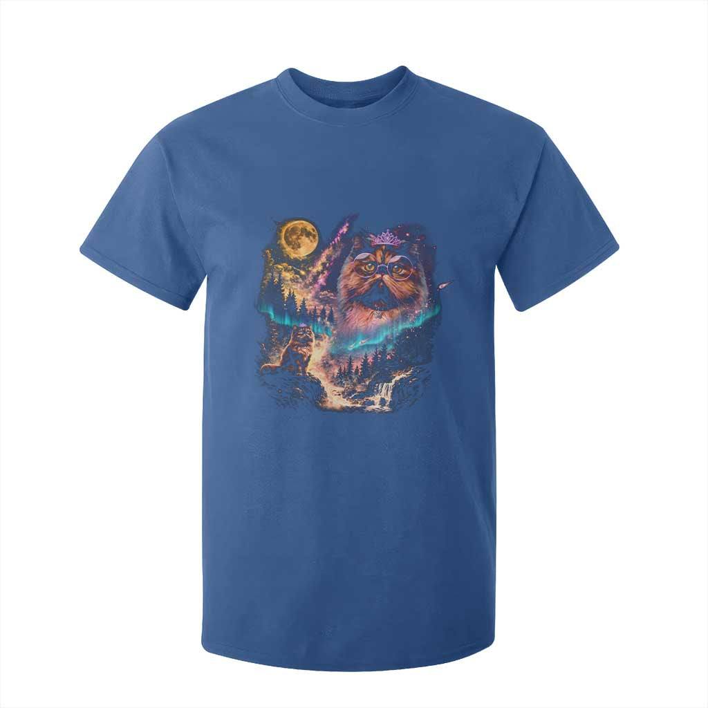 Princess Cat Howling at Moon 90's Nature Gift T Shirt For Kid