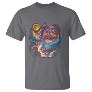 Princess Cat Howling at Moon 90's Nature Gift T Shirt