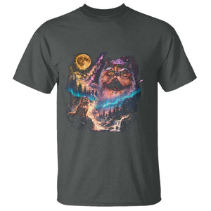Princess Cat Howling at Moon 90's Nature Gift T Shirt