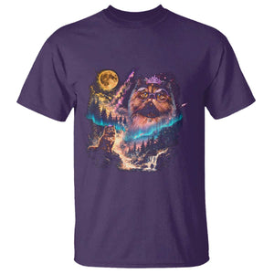 Princess Cat Howling at Moon 90's Nature Gift T Shirt