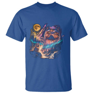 Princess Cat Howling at Moon 90's Nature Gift T Shirt