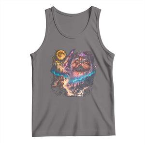 Princess Cat Howling at Moon 90's Nature Gift Tank Top