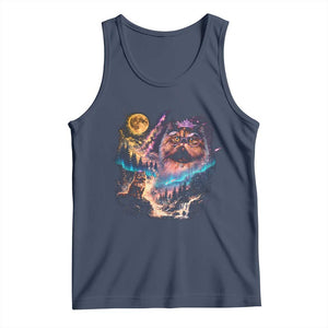 Princess Cat Howling at Moon 90's Nature Gift Tank Top