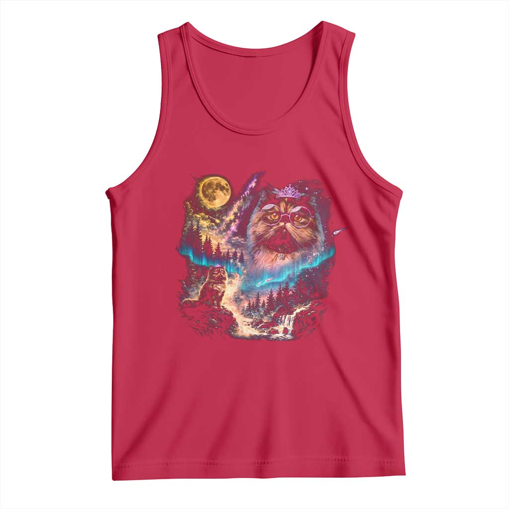 Princess Cat Howling at Moon 90's Nature Gift Tank Top