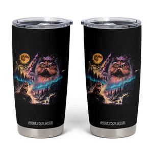 Princess Cat Howling at Moon 90's Nature Gift Tumbler Cup
