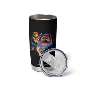 Princess Cat Howling at Moon 90's Nature Gift Tumbler Cup