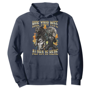 Hide Your Wife The Alpha is Here Hoodie Cringe Werewolf Alpha Meme Humor TS14 Navy Print Your Wear
