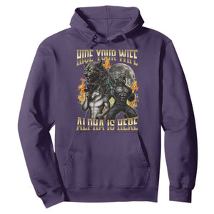 Hide Your Wife The Alpha is Here Hoodie Cringe Werewolf Alpha Meme Humor TS14 Purple Print Your Wear