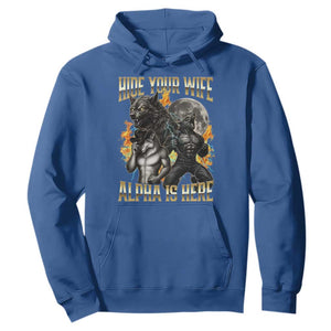 Hide Your Wife The Alpha is Here Hoodie Cringe Werewolf Alpha Meme Humor TS14 Royal Blue Print Your Wear