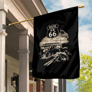 Route Highway 66 100 Year Centennial Motorcycle Americana Road Sign Garden Flag TS14 Print Your Wear