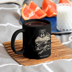 Route Highway 66 100 Year Centennial Motorcycle Americana Road Sign Coffee Mug TS14 Print Your Wear
