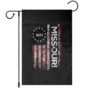 Missouri Missourian MO American Flag Established 1821 Garden Flag TS14 Black Print Your Wear