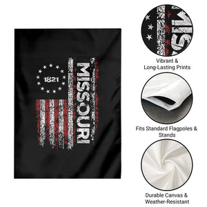 Missouri Missourian MO American Flag Established 1821 Garden Flag TS14 Print Your Wear