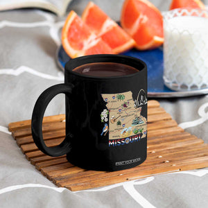 Missouri Map Landmarks Major Cities Roads Flag Coffee Mug TS14 Print Your Wear