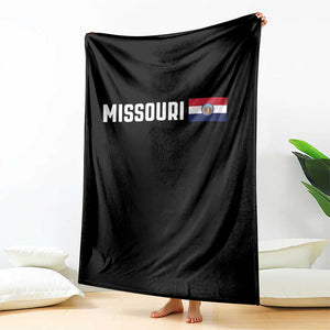 Missouri Missourian MO State Flag Throw Blanket TS14 Print Your Wear