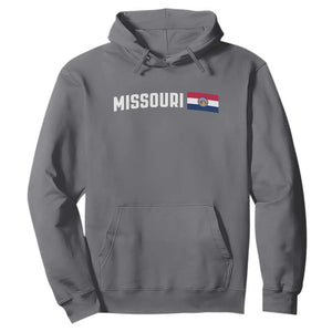 Missouri Missourian MO State Flag Hoodie TS14 Charcoal Print Your Wear