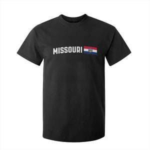 Missouri Missourian MO State Flag T Shirt For Kid TS14 Black Print Your Wear