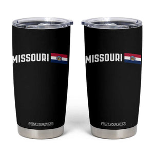 Missouri Missourian MO State Flag Tumbler Cup TS14 Black Print Your Wear
