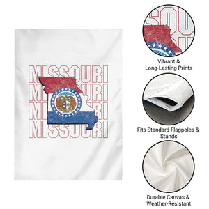 Missouri Flag Map State Distressed Garden Flag TS14 Print Your Wear