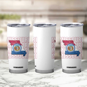 Missouri Flag Map State Distressed Tumbler Cup TS14 Print Your Wear