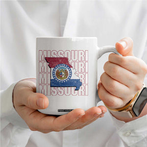 Missouri Flag Map State Distressed Coffee Mug TS14 Print Your Wear