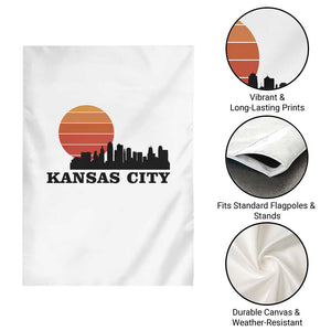 Kansas City Missouri Retro 80s Style Garden Flag TS14 Print Your Wear