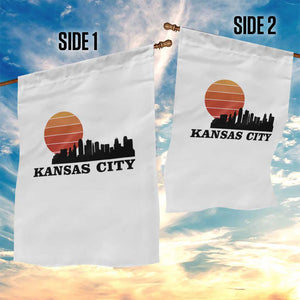 Kansas City Missouri Retro 80s Style Garden Flag TS14 Print Your Wear
