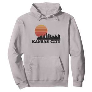 Kansas City Missouri Retro 80s Style Hoodie TS14 Ice Gray Print Your Wear