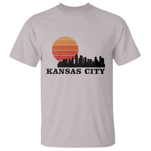 Kansas City Missouri Retro 80s Style T Shirt TS14 Ice Gray Print Your Wear