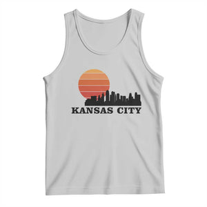 Kansas City Missouri Retro 80s Style Tank Top TS14 Ash Print Your Wear
