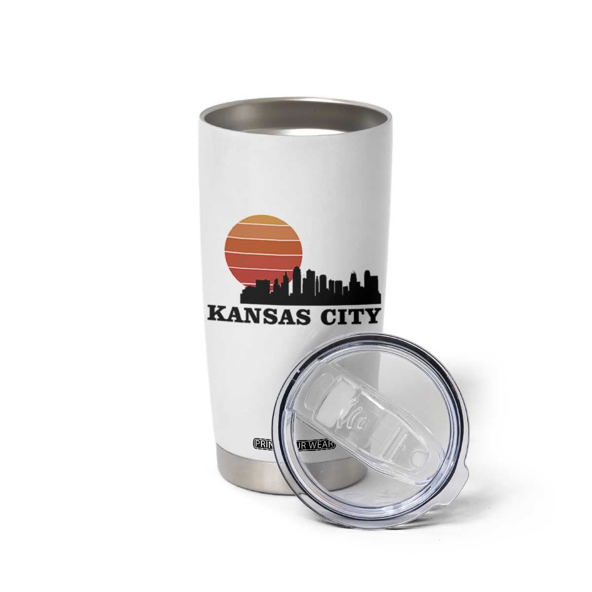 Kansas City Missouri Retro 80s Style Tumbler Cup TS14 Print Your Wear