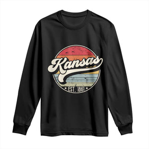Kansas City Missouri Retro 80s Established 1861 Long Sleeve Shirt TS14 Black Print Your Wear