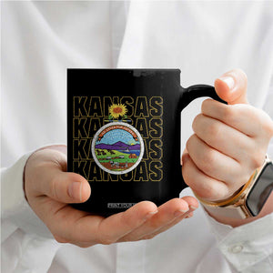 Retro Kansas Flag Vintage KS Souvenir Coffee Mug TS14 Print Your Wear