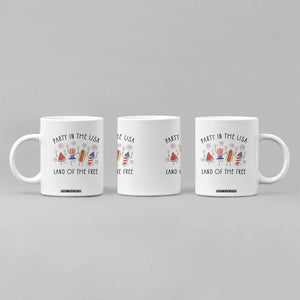 Patriotic Doodle Coffee Mug Watermelon Hotdog Firework Cute Fourth of July TS14 Print Your Wear