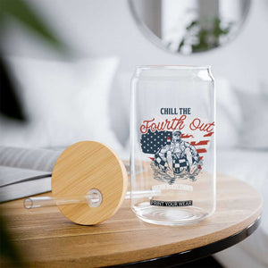 Chill The Fourth Out Glass Can Funny FDT 4th of July TS14 Print Your Wear