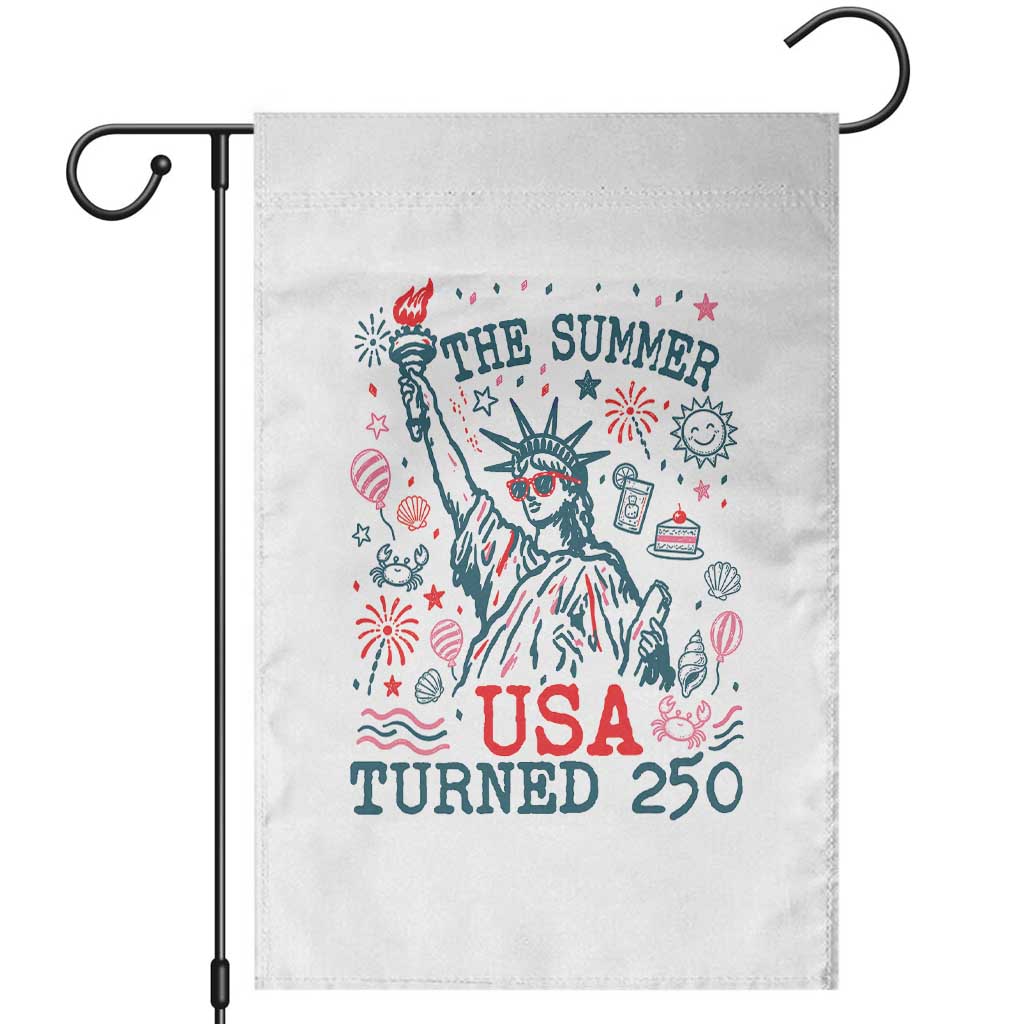 250 Years America Anniversary Statue of Liberty Garden Flag The Summer USA Turned 250 TS14 White Print Your Wear