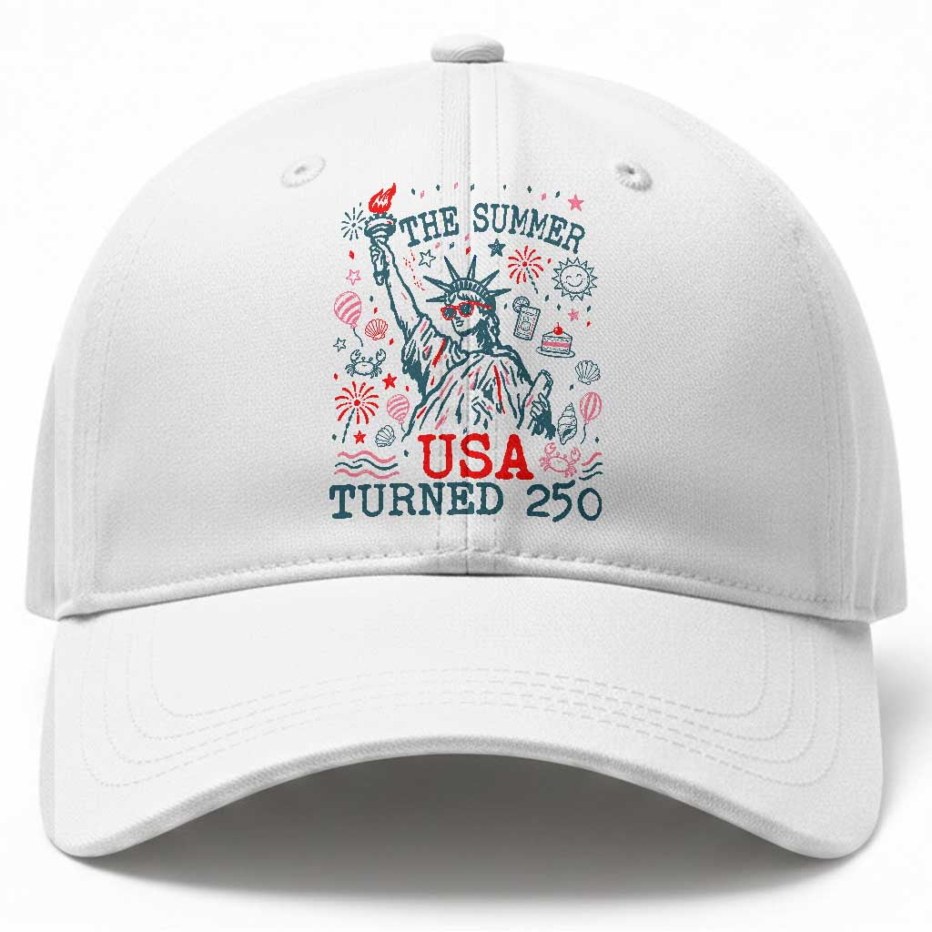 250 Years America Anniversary Statue of Liberty Baseball Cap The Summer USA Turned 250 TS14 Print Your Wear